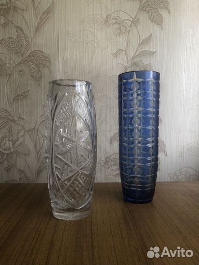 Ваза хрустальная