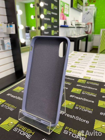 Чехол силиконовый лавандовый для iPhone X/Xs