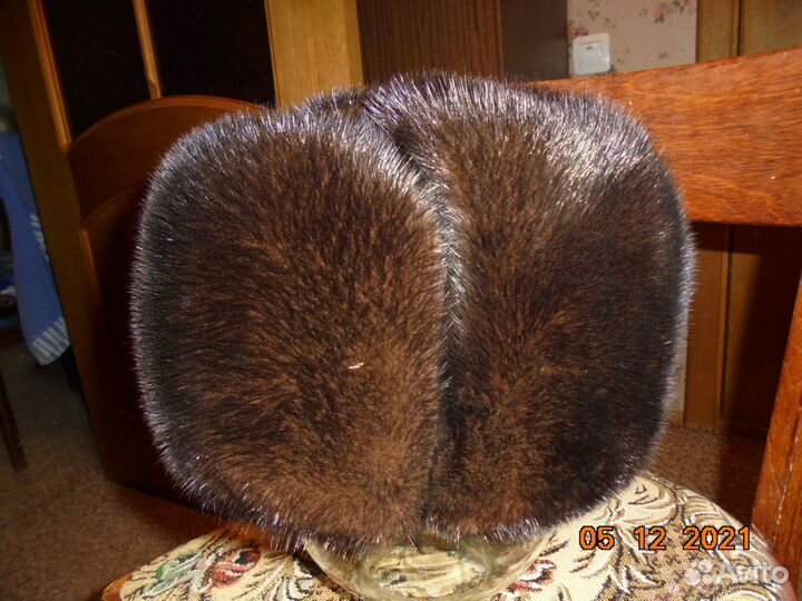 Норковая шапка мужская 55 64