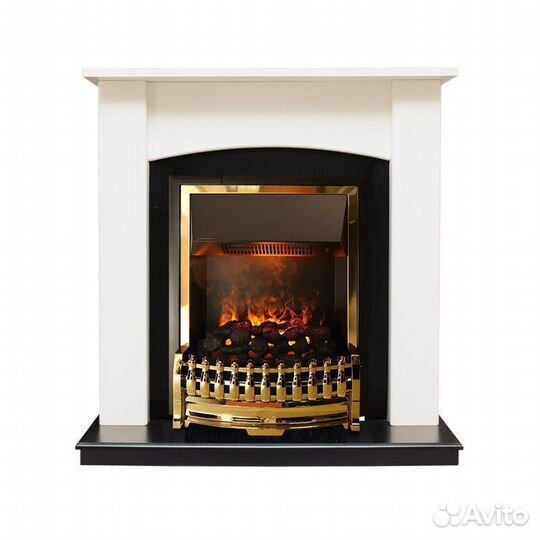 Каминокомплект Baltimore Слоновая кость, черный