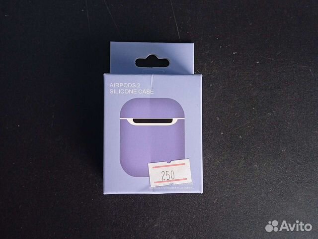 Фиолетовый силиконовый чехол для AirPods 2