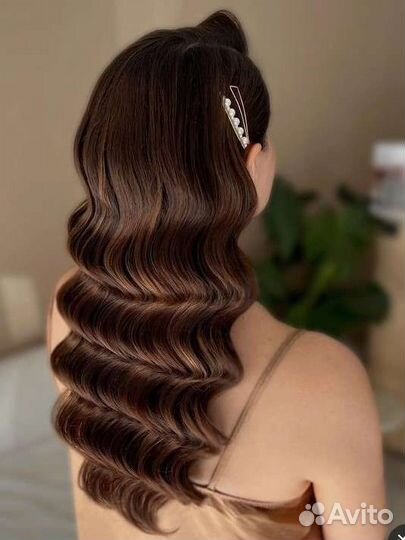 Укладка прическа макияж визажист локоны