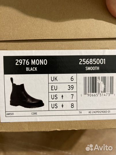 Dr martens ботинки 39