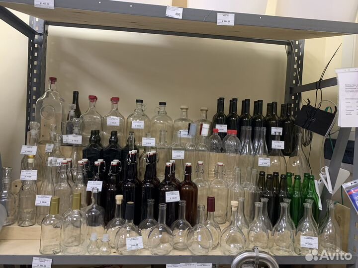 Бутылка стеклянная