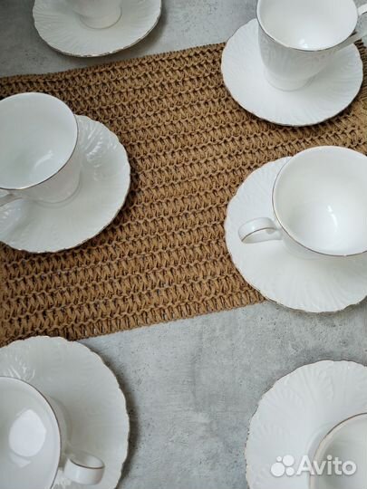 Чайно кофейный сервиз форфор