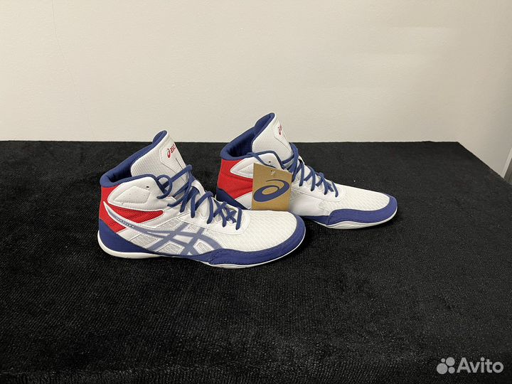 Борцовки asics matflex 6 бело-синий-красный
