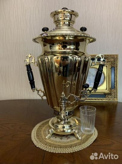 Самовар рюмка с цыганскими ручками Бр.Шемариных 6л