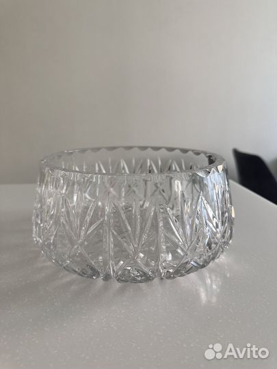 Салатник хрустальный, ваза хрустальная СССР