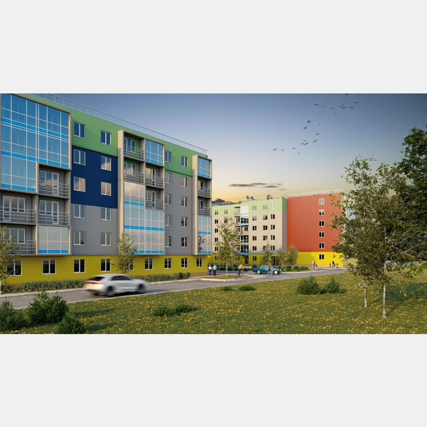 2-к. квартира, 67,9 м², 3/6 эт.