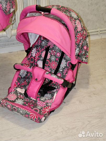 Коляска 2 в 1 + развивающий коврик