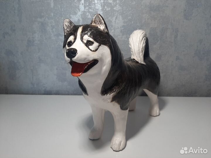 Статуэтки собак разных пород ручной работы (гипс)