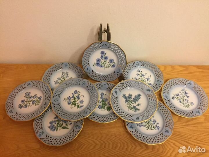 Тарелки настенные фарфоровые Svaneholm