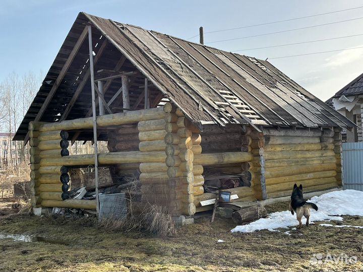 Сруб дома или бани