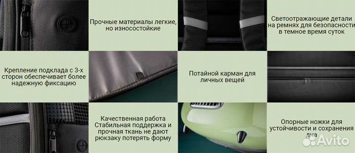 Переноска-рюкзак для животных Xiaomi Petkit Fresh