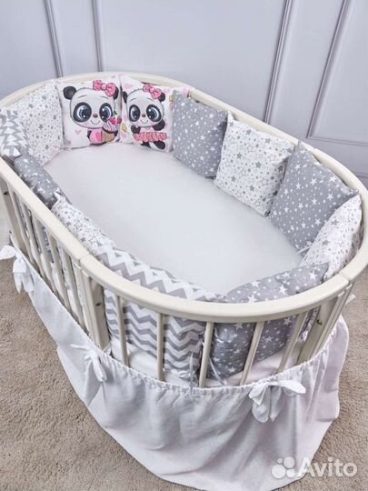 Бортики в детскую кроватку