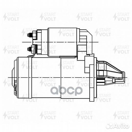 Стартер KIA ceed 06/sportage II 04- 2.0I 1.2кВ