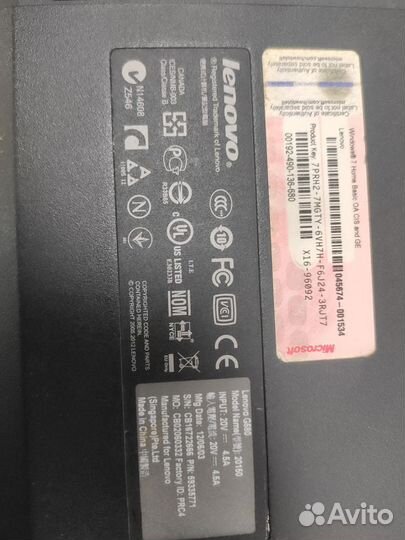 Ноутбук Lenovo G580 (под ремонт)