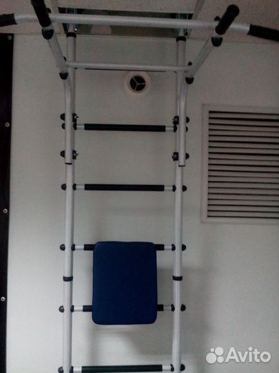 Шведская стенка+турник на 2 захвата+откидные брусь