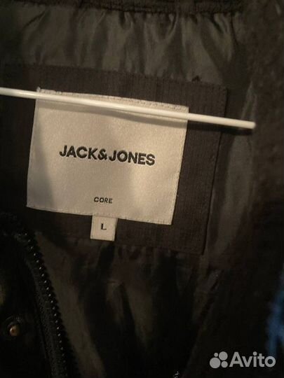 Куртка утепленная черная размер L(50) Jack Jones