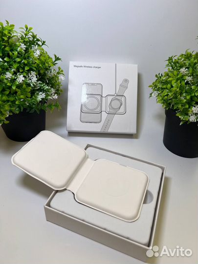 Беспроводная зарядка на 2 устройства (новая)