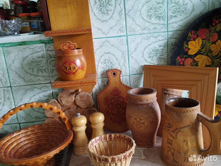 Деревянная корзина для фруктов