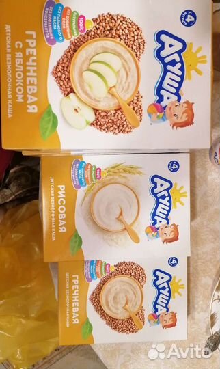 Каши и овощные пюре Агуша