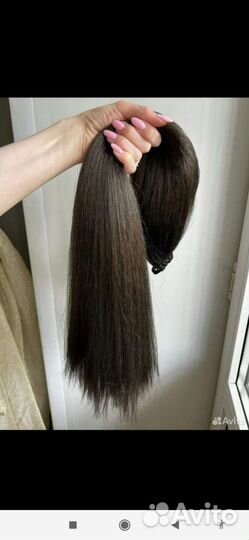 Накладной хвост на резинке волнистый красивый