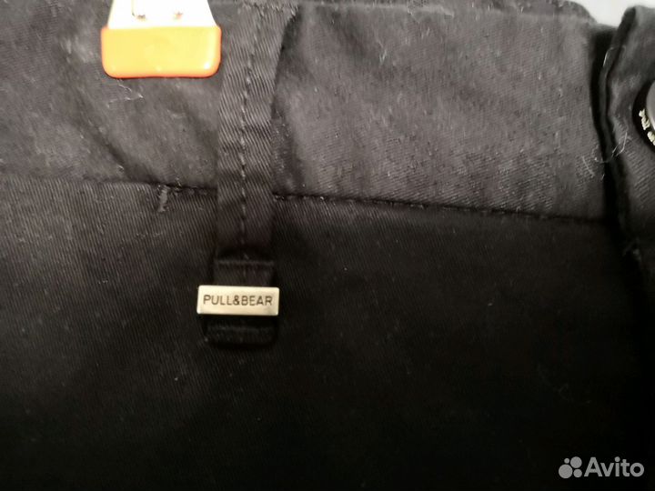 Мужские черные брюки Pull&Bear