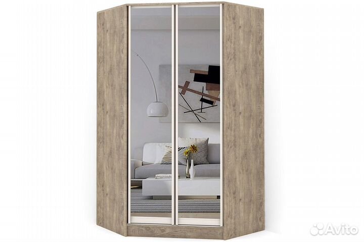 Шкаф угловой двустворчатый 