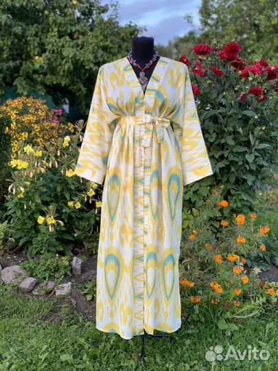 Халат наумлка абая креп большой размер