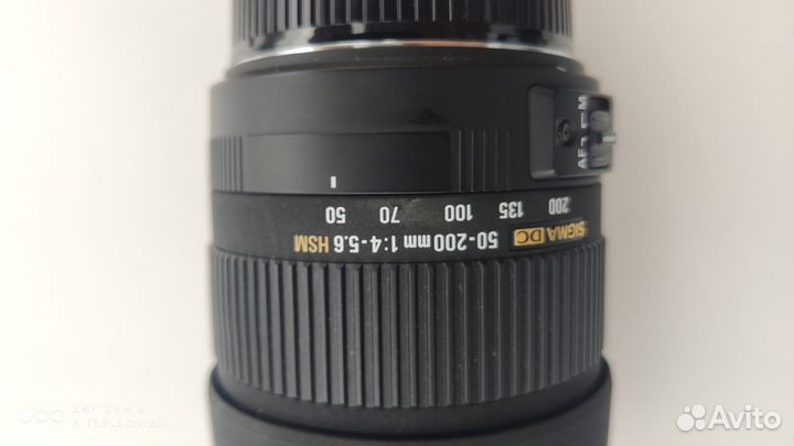 Объектив Sigma DC 50-200 1:4-5,6 HSM для Canon