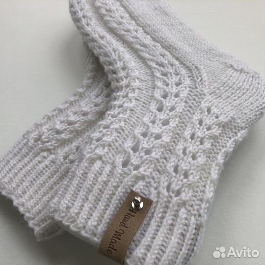 Носки ручной вязки шерстяные