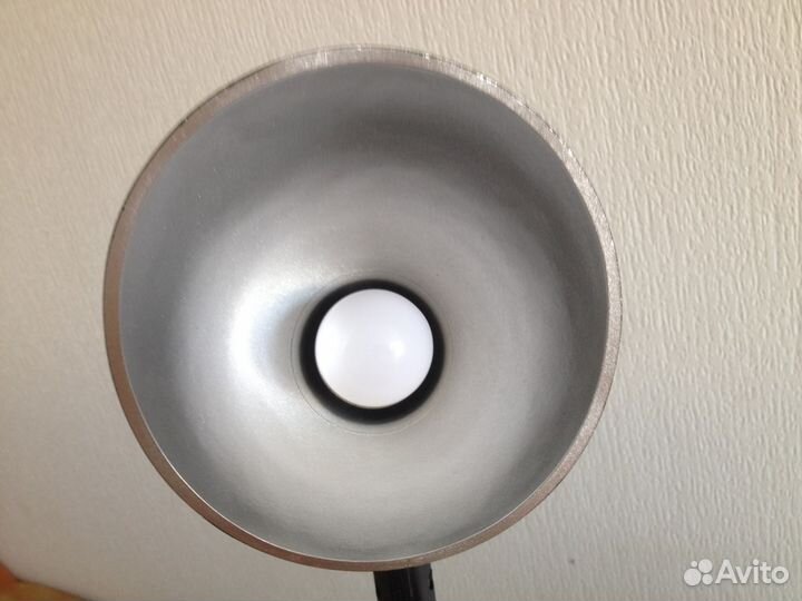 Лампа настольная карболитовая черная нквд