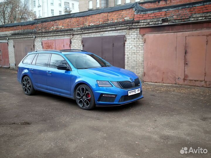 Сплиттер передний Skoda Octavia 3 A7 RS FL прилега