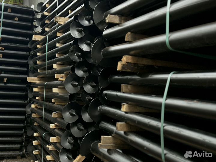 Винтовые сваи с монтажом