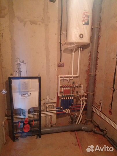 Монтаж сантехники, отопления, электрики