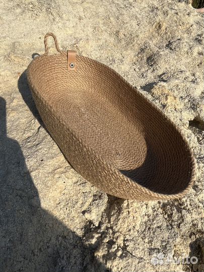 Корзинка и сервировочные салфетки из джута