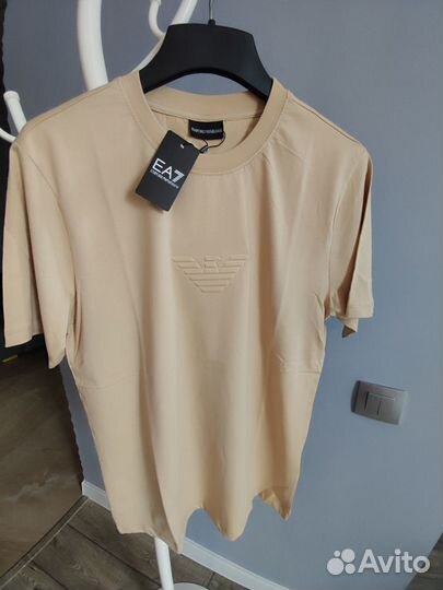 Футболка мужская Armani 3XL бежевая