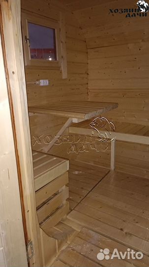 Баня бочка квадро 4 метра