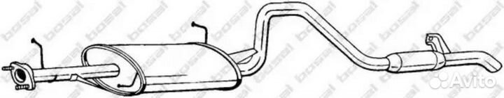 Глушитель задняя часть Suzuki Grand Vitara 2,0 98