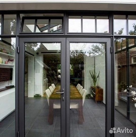 Окна алюминиевые новые