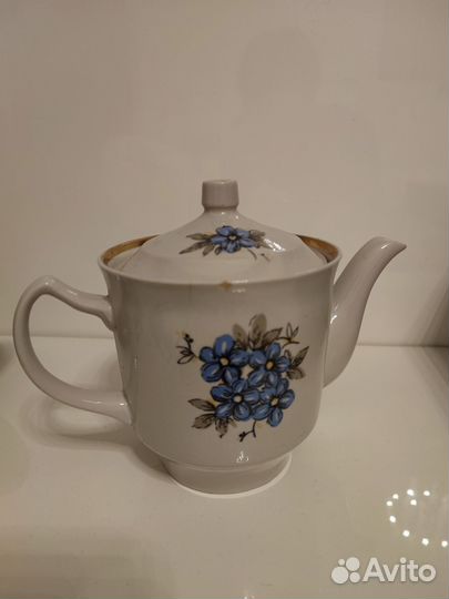 Чайник заварочный дулево СССР,фарфор
