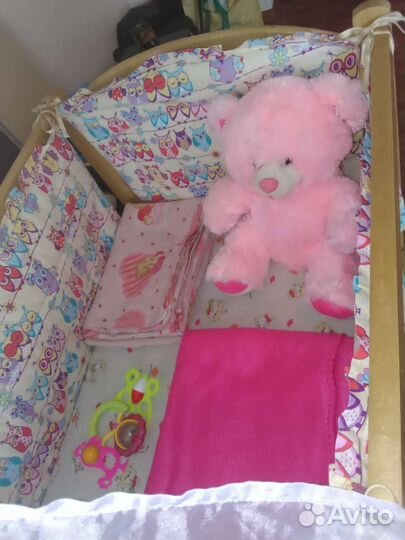 Детская кроватка с комплектом для сна+ подарки