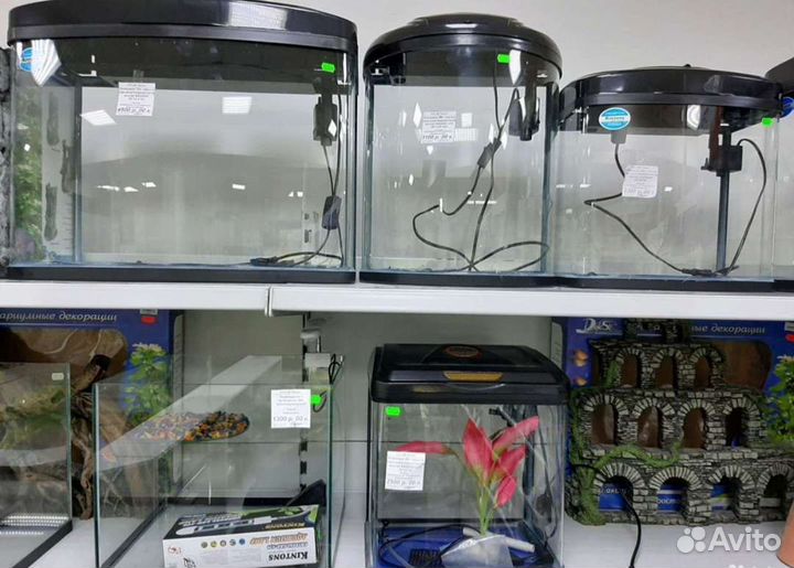 Аквариумы от 4л до 200л