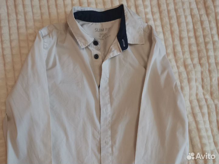 Рубашка белая приталенная 152