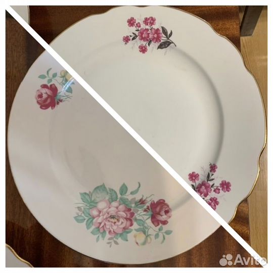 Блюдо Дулево СССР 35 см две шт