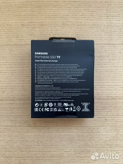 Samsung T9 SSD 4TB новый