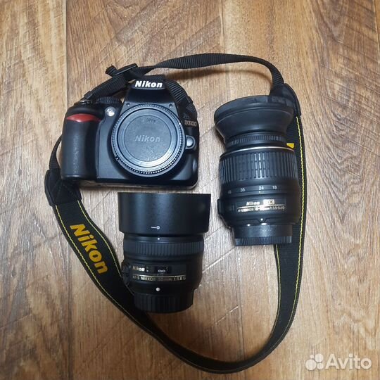 Nikon d3100+kit 18-55+nikkor 50mm1.8g