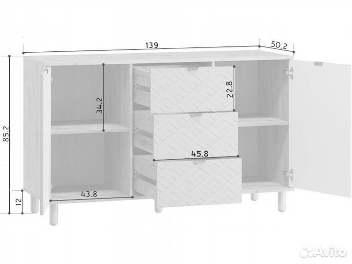 Тумба Теджонс-2 Art Milk