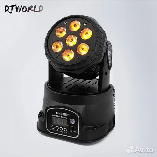 Вращающаяся голова Moving Head Led Wash 7х12 rgbw